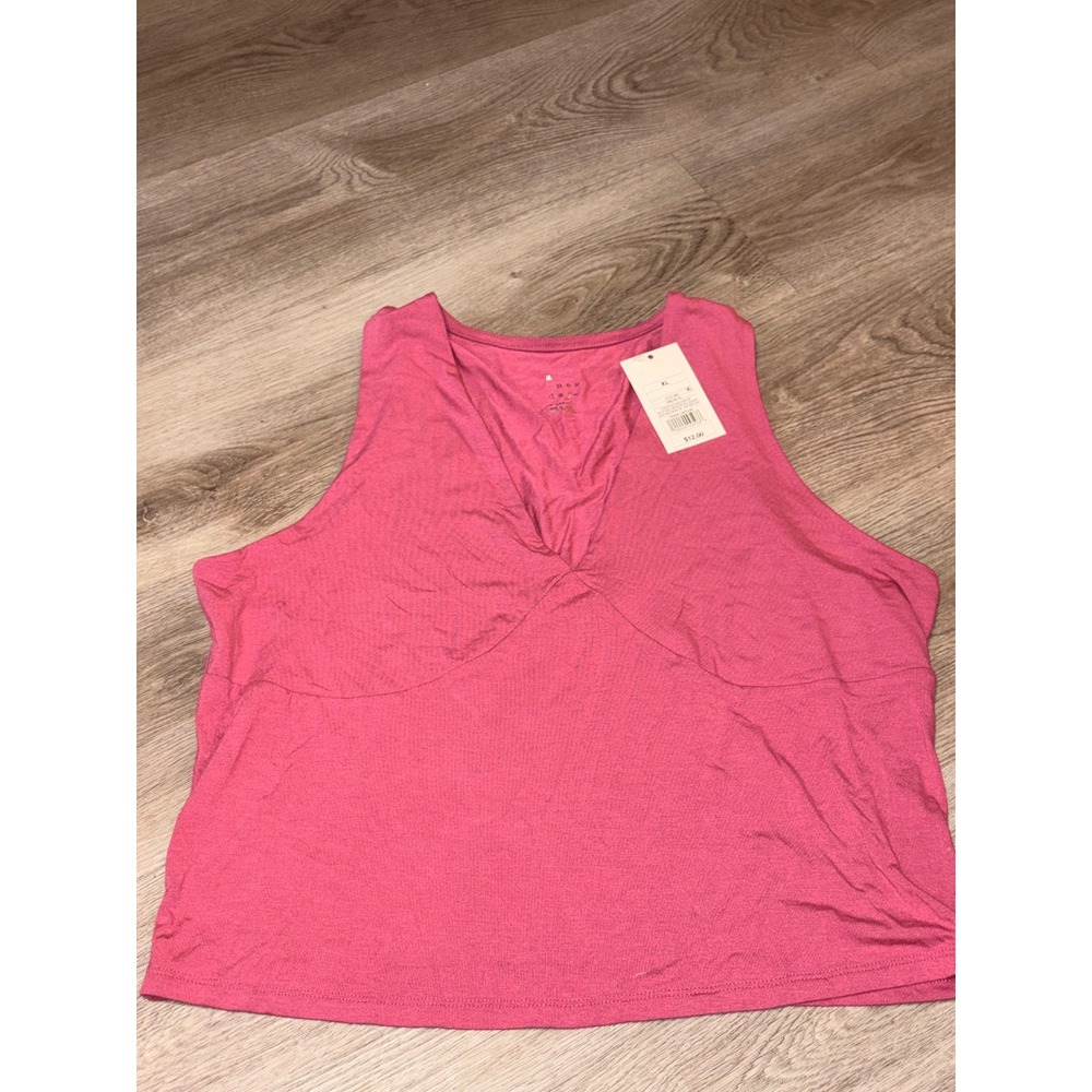 A New Day Womens Pink V-Neck Sleeveless Tank Top XL NWT